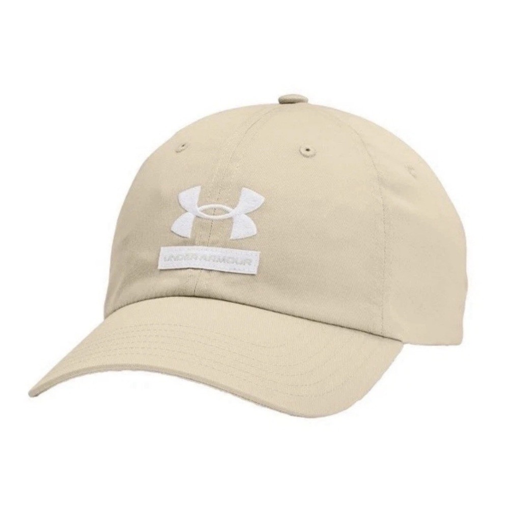 Under Armour Mens Khaki Tan UA Free Fit Adjustable Baseball Cap Hat